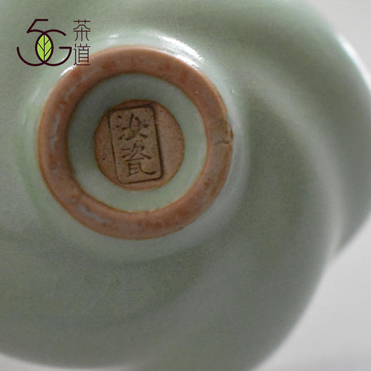 汝窑主人杯  梅子青荷花杯70ml   天青斗笠杯 50ml 商品图3