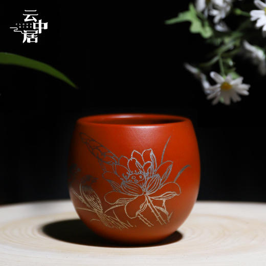 宜兴手工紫砂银杯 商品图1