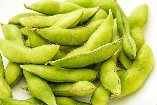 黄豆夹市场采购500g