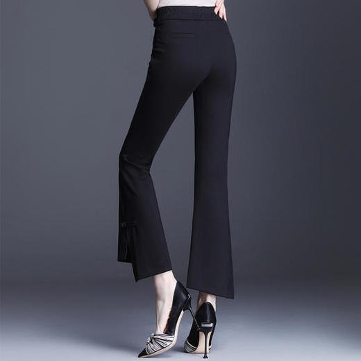 GY-9098秋季新款韩版高腰弹力中国风喇叭裤 商品图1