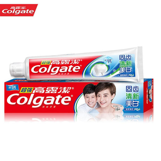 高露洁超强高钙防蛀牙膏清爽薄荷味90g 商品图0
