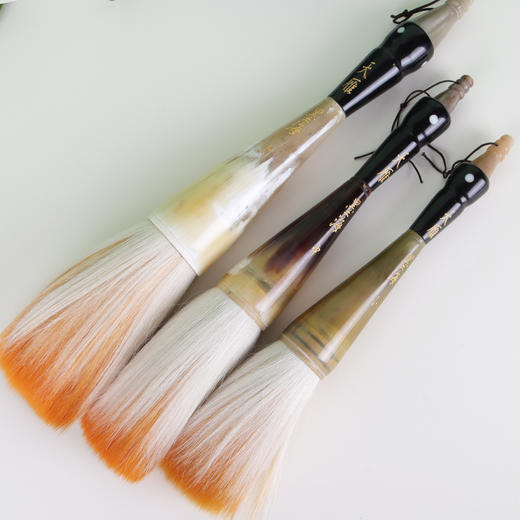 【花牛角】斗笔，大号中号花牛角兼毫，成人大字榜书书法装饰 商品图4