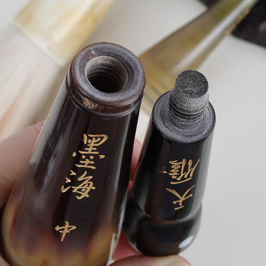【花牛角】斗笔，大号中号花牛角兼毫，成人大字榜书书法装饰 商品图3