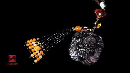 吉祥天地  黑曜石钟馗挂件 商品图3