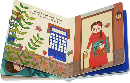 小女孩大梦想纸板书 弗里达卡罗 英文原版 Little People Big Dreams Frida Kahlo 小人物大梦想系列女孩篇儿童英语启蒙图画书 商品图1