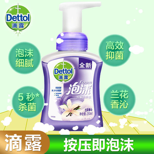 滴露泡沫抑菌洗手液 兰花香250ml*2 商品图0