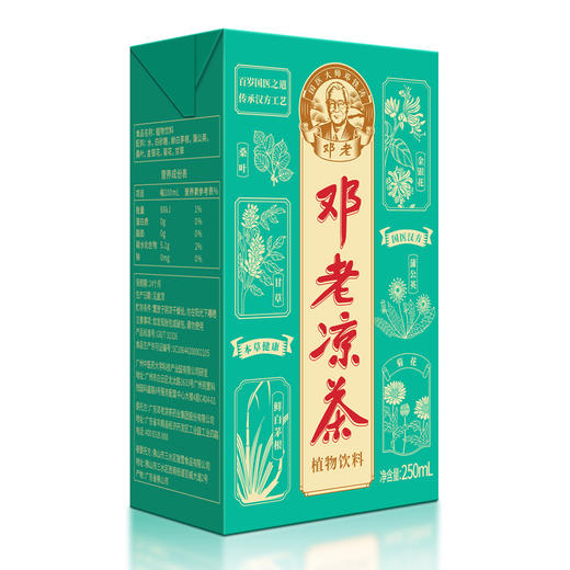 邓老凉茶植物饮料利乐包250ml*24/箱 商品图2
