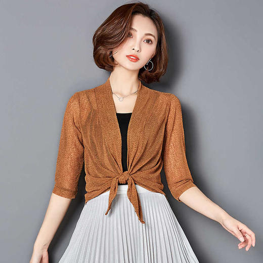 外搭小披肩女夏季短款防晒空调开衫薄款tyl5955