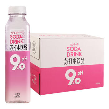 娃哈哈 pH9.0玫瑰味苏打水500ml*15瓶 商品图0