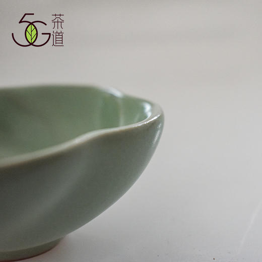 汝窑主人杯  梅子青荷花杯70ml   天青斗笠杯 50ml 商品图4