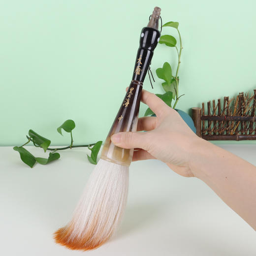 【花牛角】斗笔，大号中号花牛角兼毫，成人大字榜书书法装饰 商品图2