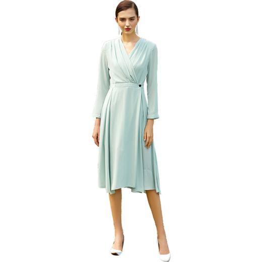 IWY/薄荷绿长袖连衣裙203065Q1 商品图4