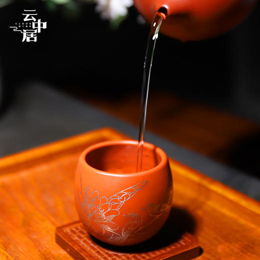 宜兴手工紫砂银杯 商品图2