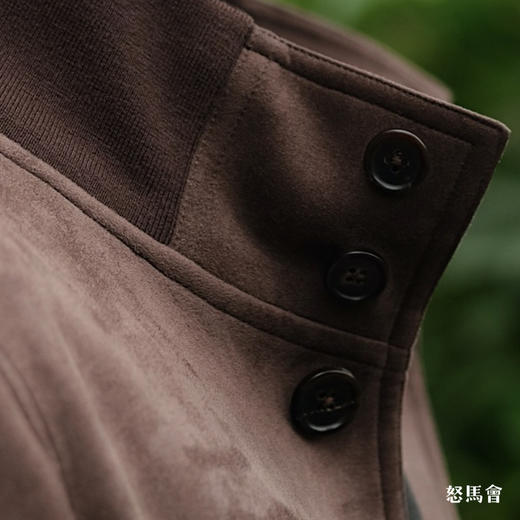 Takisada 日本进口梭织麂皮绒深棕色A1飞行员夹克 商品图6