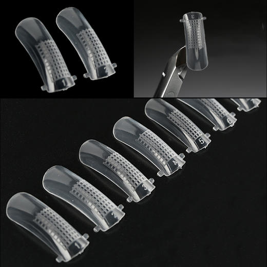 水晶延长胶专用甲模100片/盒  （延长夹子） 商品图1