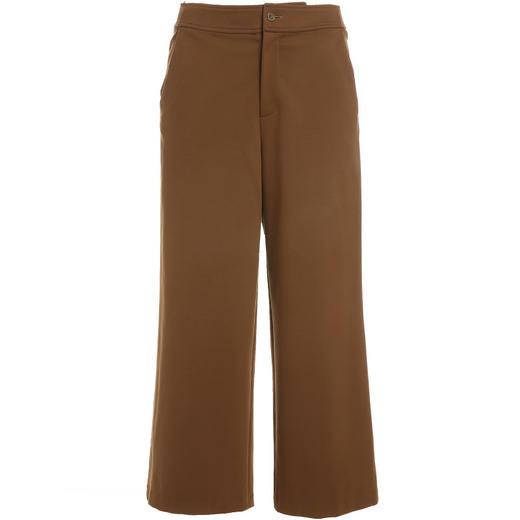 乔万尼新款阔腿裤后腰橡筋显瘦休闲气质舒适百搭七分裤子ES3F522 商品图4