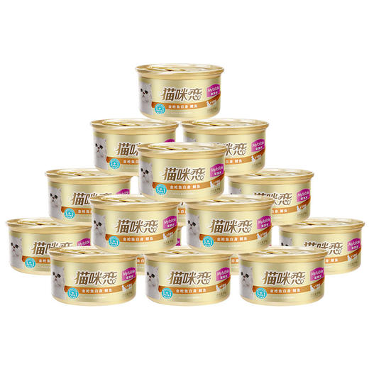 麦富迪猫咪零食猫罐头营养增肥成猫幼猫咪猫湿粮包白肉罐头85g*24整箱 商品图1