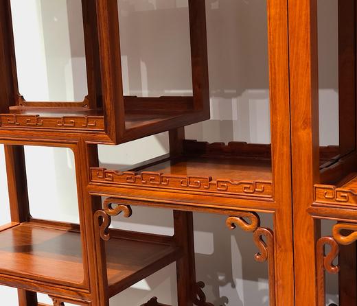 红桥红  家具严选  缅甸花梨（大果紫檀）  【200福庆有余 博古架】 商品图5