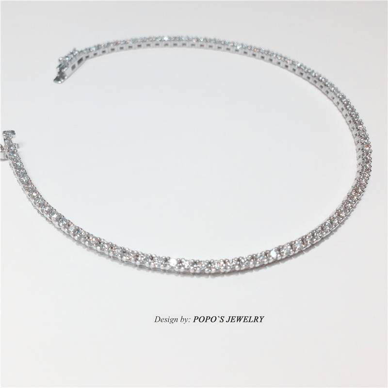 【每日特选】18K白金钻石手链(预约看货)