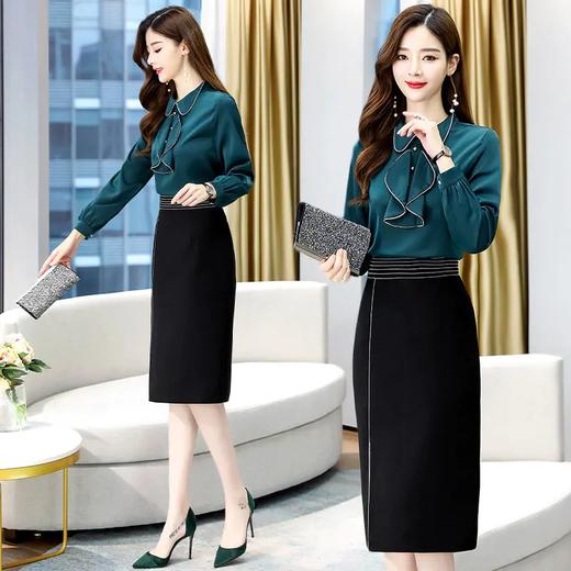 HRFS-WHA82129新款时尚优雅气质修身显瘦两件套 商品图3