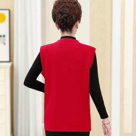 QYY-jp6077新品老年人春秋背心服薄款外穿马甲 商品图3