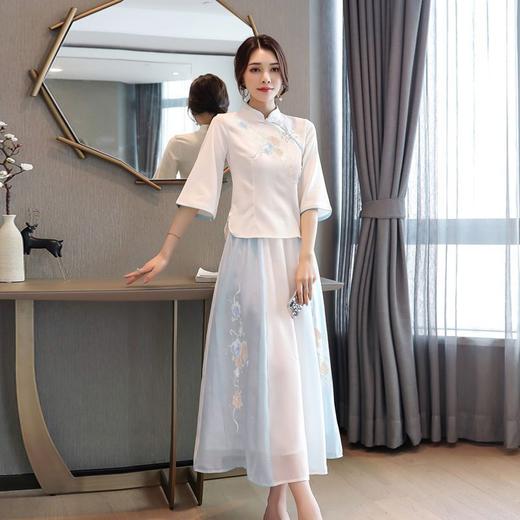 CYY-0023中国风改良古装刺绣两件套夏季仙气民国风女装 商品图0