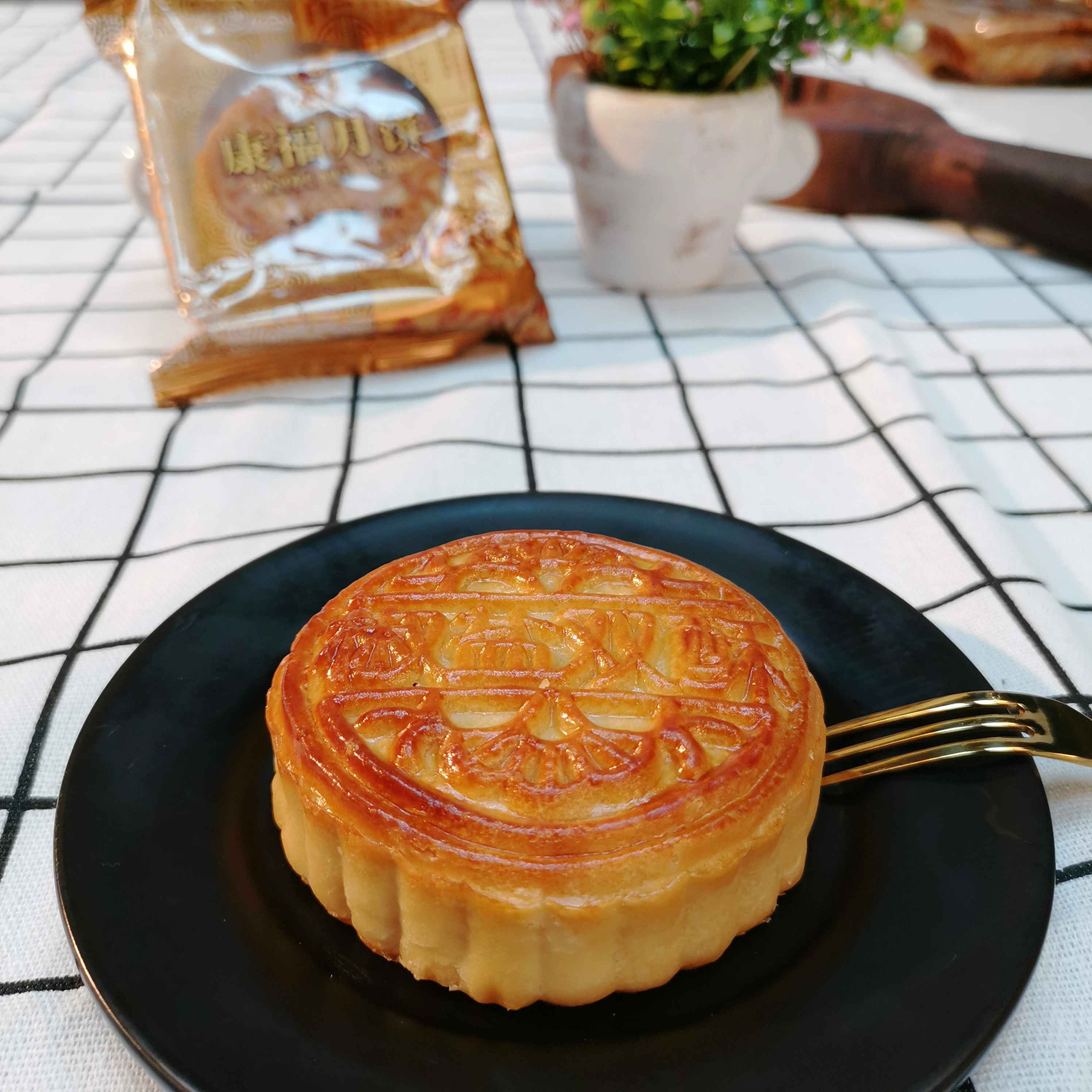 康福椒盐双酥月饼100克块8060