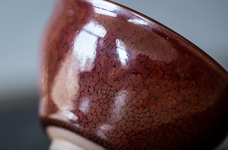 茶香记江康桂建盏红釉鹧鸪斑束口盏经典器型变化万千亮眼独特茶汤改善