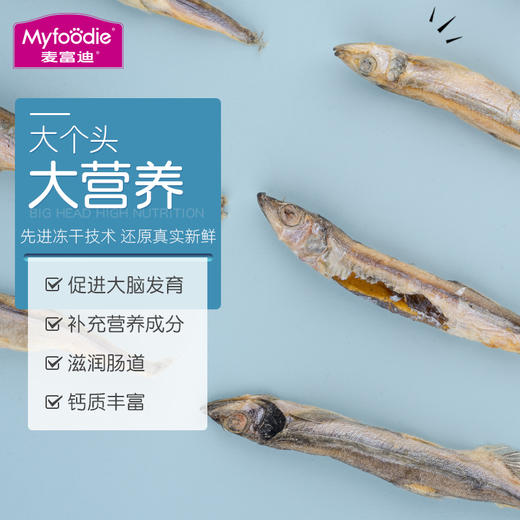 麦富迪冻干小鱼干猫咪零食多春鱼满籽猫咪营养增肥无盐猫粮成幼猫 商品图2