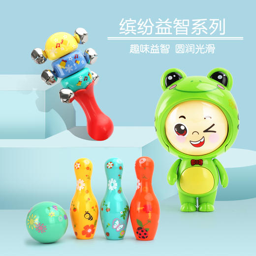 新生婴儿玩具0-3-6-12个月岁益智早教磨牙咬手摇铃铛宝宝手拍拍鼓 商品图3