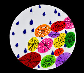 《五彩的雨伞》低幼【自动发货：下单后，点击手机短信中收到的链接，即可获取文件下载的链接；如有任何问题，可添加客服微信hm33268获得帮助】