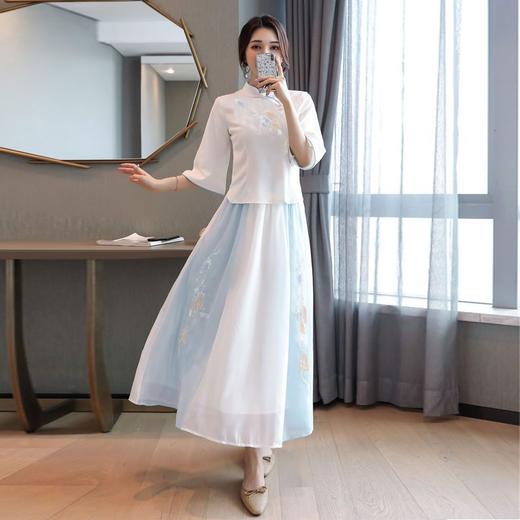 CYY-0023中国风改良古装刺绣两件套夏季仙气民国风女装 商品图4