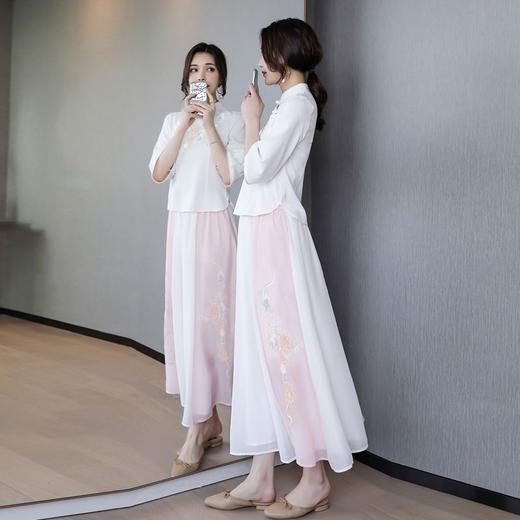 CYY-0023中国风改良古装刺绣两件套夏季仙气民国风女装 商品图3