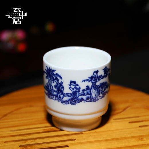 青花白瓷个人品茗杯 商品图0
