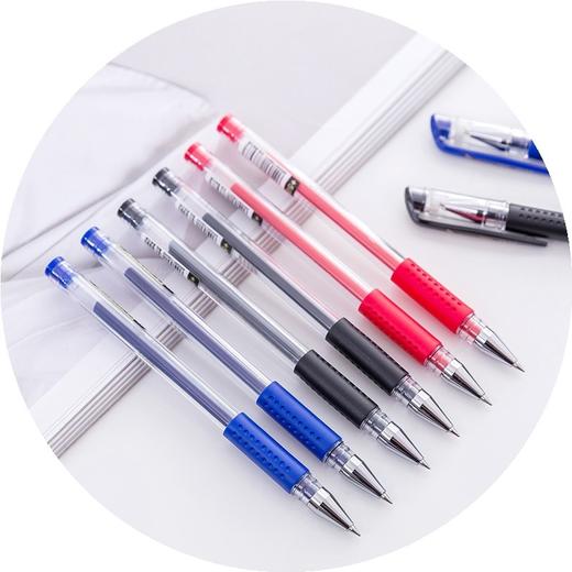 真彩金装009中性笔0.5mm子弹头黑红蓝色12支/盒144支/中盒 商品图4