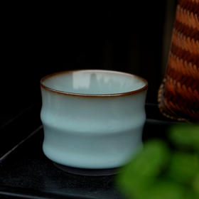 【仿南宋官窑】品茗杯/主人杯，粉青釉 50-100ml， 多款仿古器型，庄重典雅、沉静大气，还原南宋经典美学，紫口铁足  自然开片 景德镇制