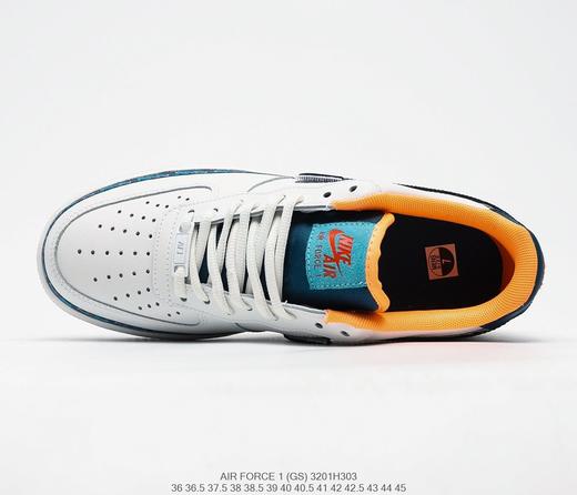 耐克Foot Locker x Nike Air Force 1 Low GS"Swoosh Chain"空军一号经典百搭休闲运动板鞋 商品图2