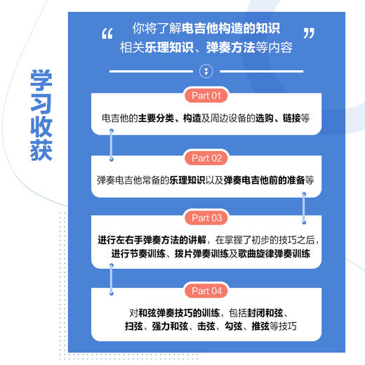 吉他小白的弹奏秘籍 电吉他入门基础教程 商品图1