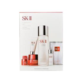 日本 SK-II 韩流美肌套盒 7件套神仙水230ml+清莹露30ml+洁面20ml+眼霜2.5g+精华霜15g+面霜80g+前男友面膜1片 明星套盒【香港直邮】