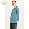 乔万尼新款工装风中长款休闲舒适连帽中长拉链款风衣外套ES3B576 商品缩略图3