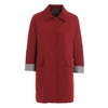 乔万尼新款红色风衣拼接色H版型遮肉显瘦气质时尚外套ES3A569 商品缩略图4