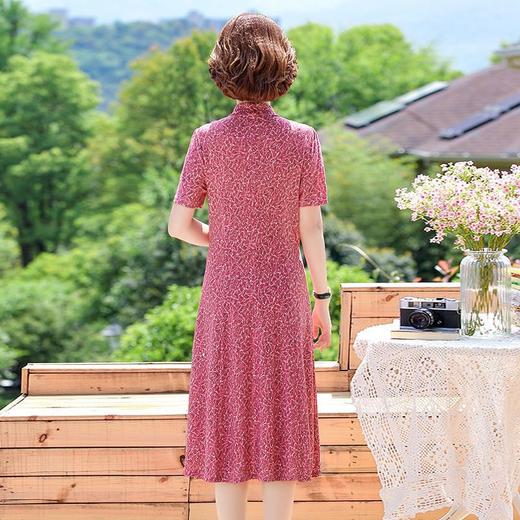 CYY-0023夏新款妈妈装洋气碎花长裙 商品图3