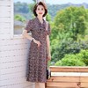 CYY-0023夏新款妈妈装洋气碎花长裙 商品缩略图4