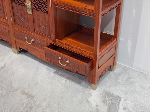 红桥红  家具严选  缅甸花梨（大果紫檀）  【200福庆有余 博古架】 商品图7