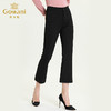 乔万尼新款裤子微喇前开叉修身显瘦显高橡筋高弹休闲九分裤ES3F507 商品缩略图1