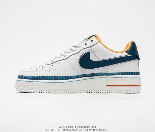 耐克Foot Locker x Nike Air Force 1 Low GS"Swoosh Chain"空军一号经典百搭休闲运动板鞋 商品图0