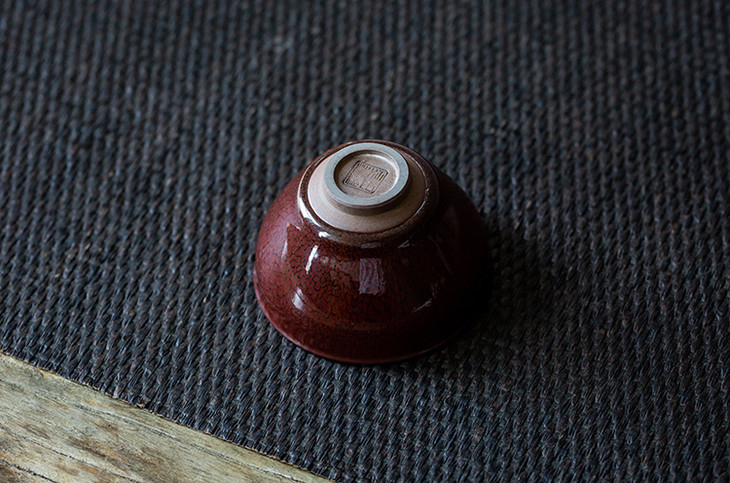 茶香记江康桂建盏红釉鹧鸪斑束口盏经典器型变化万千亮眼独特茶汤改善