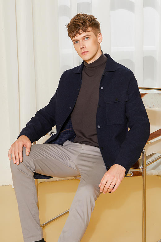 callisto柔柔云朵般纯羊毛微阔外套FPFEJ031C 商品图2