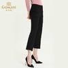 乔万尼新款裤子微喇前开叉修身显瘦显高橡筋高弹休闲九分裤ES3F507 商品缩略图2