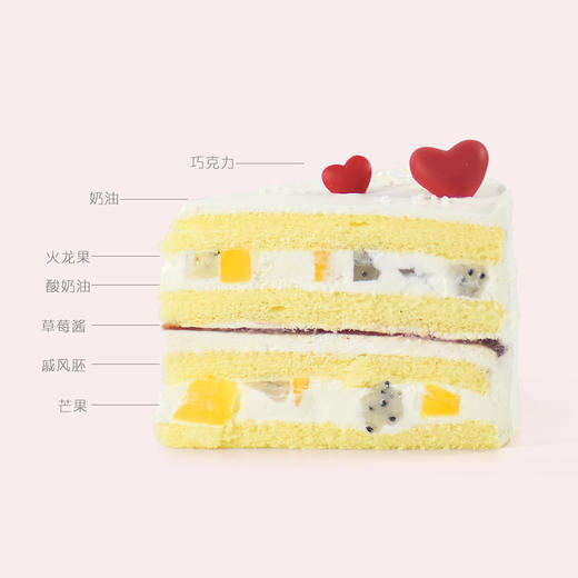 【爱乐熊】酸奶油，新鲜水果夹心；似爱情般，干净纯洁又脸红心跳！七夕  情人节  表白  女友  恋人 商品图3